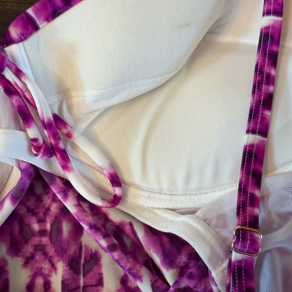 VS Forever Sexy Tie Dye Miracle Bra Push Up Tankini Swim Set 34D Medium - Picture 4 of 9